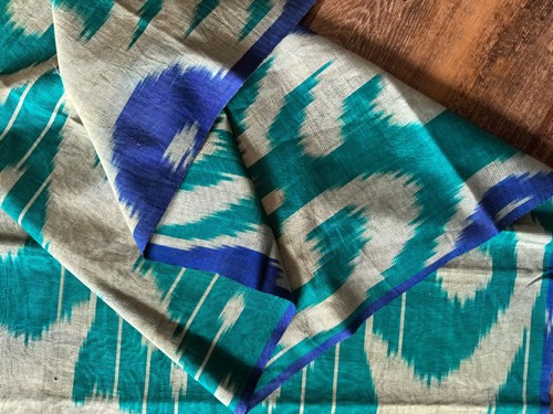 Ikat metre 80silk 20cotton - by, 80silk/20cotton