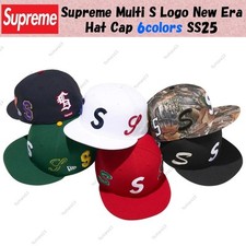 Supreme Multi S Logo New Era Hat Cap 6colors SS25