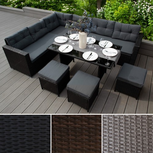 Rattan corner set garden - rattan,