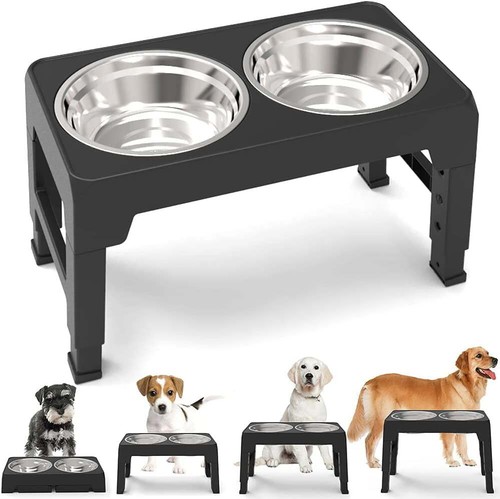 Elevated dog bowl pet feeder - dog,