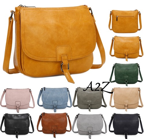 Ladies leather detail satchel - detail,