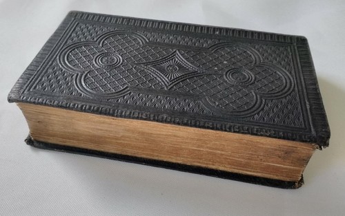 Antique small leather bound - antique,