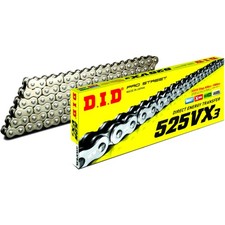 DID 525VX3/110 - Heavy Duty X-Ring Chain for Bikes Z DR TNT ZX-7R XF GSX-R