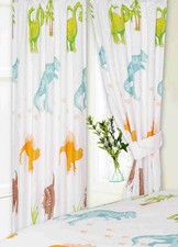 Dinosaurs Curtains Pair 66 x