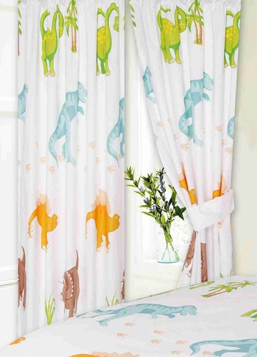 Dinosaurs curtains pair x - curtains,