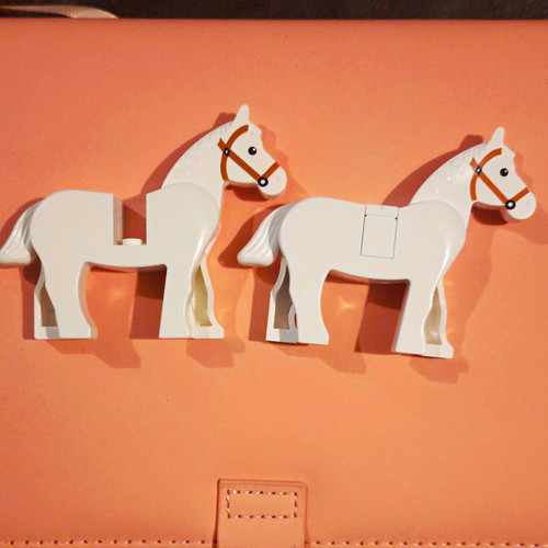 Lego vintage white horses - horses, x2