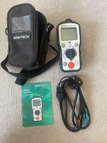 Kewtech kt500 rcd tester - kewtech, –