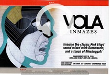 (-0-) VOLA INMAZES 2016 TOUR LONDON  - PRESS MAGAZINE CUTTING ADVERT - FOR ALBUM