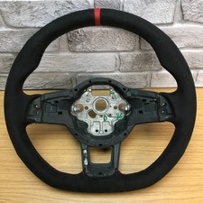 Genuine VW Golf MK7, MK7.5, GTI alcantara steering wheel. RETRIMMED. DSG.  6B