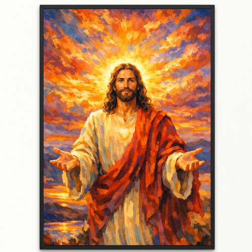 Jesus christ wall print - print, art