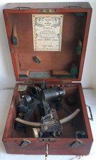 Kelvin & Hughes Navigational Sextant No 38296 with Original Wooden Box 1955