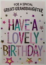 GREAT GRANDDAUGHTER BIRTHDAY