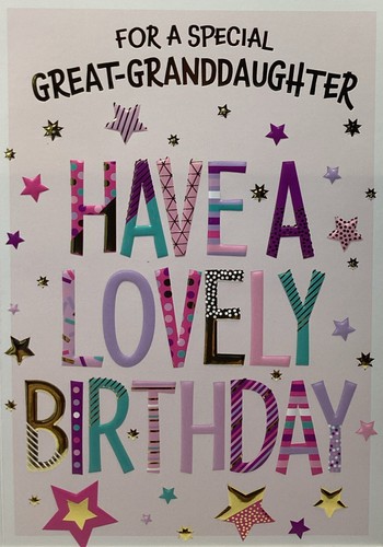Great granddaughter birthday - granddaughter,
