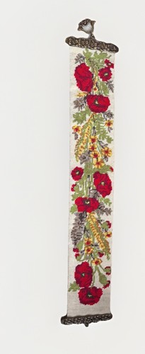 Embroidered bell pull - embroidered, with