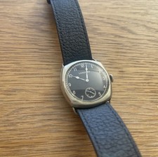 Rare Longines Cushion Watch, Black Dial, 1929