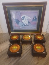 Audrey Lawrence Johnson Pigeon racing Picture Signed + 5 T3 Junior Pigeon Timers