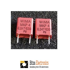 2x Wima 47nF 630V Metallized