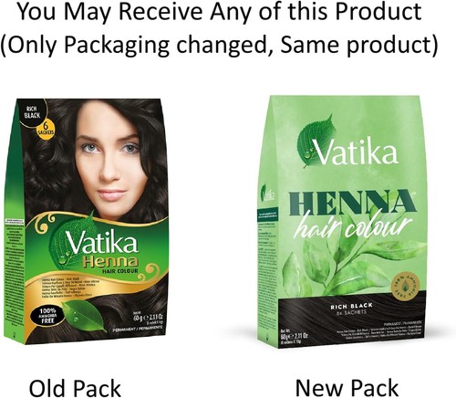 Vatika henna rich - henna, black