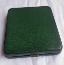 Vintage Green Leather Covered