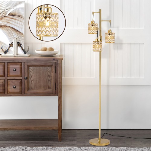 Luxury crystal floor - crystal, lamp