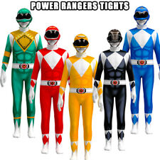 Jumpsuits For Power Rangers Kids Boys Costume Mighty Morphin Fancy Dress Outfits
