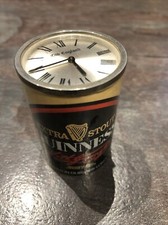 Guinness Miniature Clock  Barrel Missing Still Highly Collectible Rare