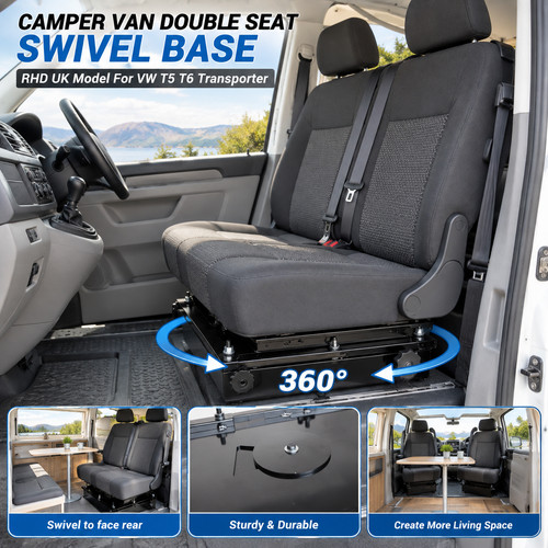 New camper van double seat - new,