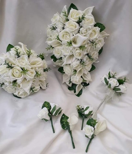Ivory white calla lily rose - ivory/,