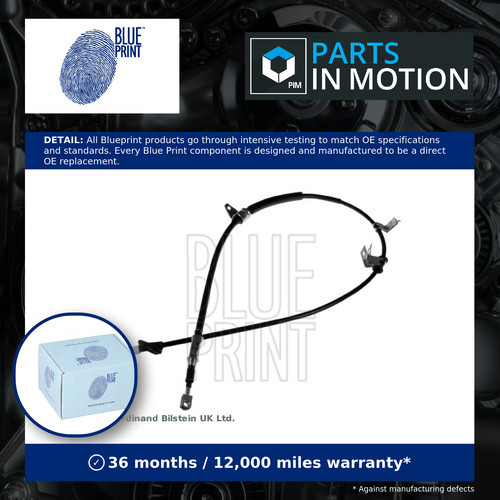 Handbrake cable rear left - handbrake,