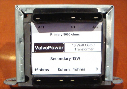 Standard 18w valve output - 18w,