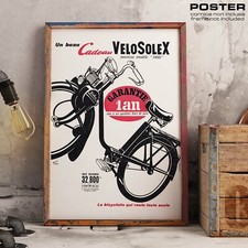POSTER Vintage Veil Poster SOLEX Motorcycle Scooter France Posters H.Quality