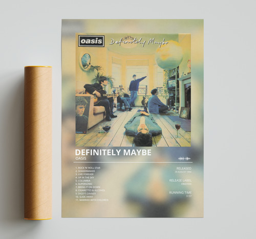 Oasis definitely maybe poster - oasis,
