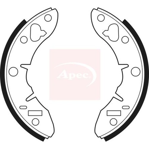 Apec brake shoe set axle - axle, kit