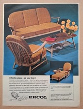 Ercol Furniture Original UK Press Advert  1970