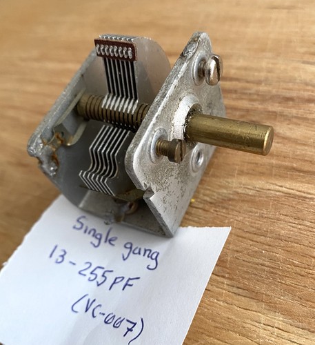 Variable tuning capacitor - tuning,