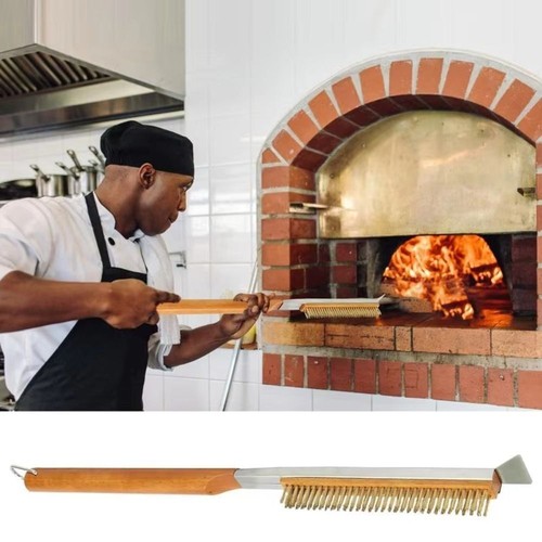 Pizza oven brush steel wire - pizza,