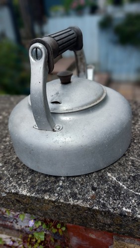Vintage aga aluminium kettle - vintage,