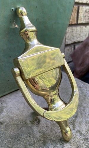 Brass door knocker - brass,