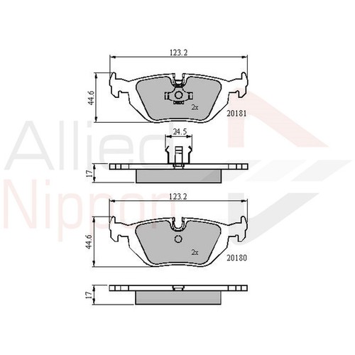 Brake pads set for bmw - for, z3