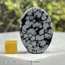 Certified snowflake obsidian