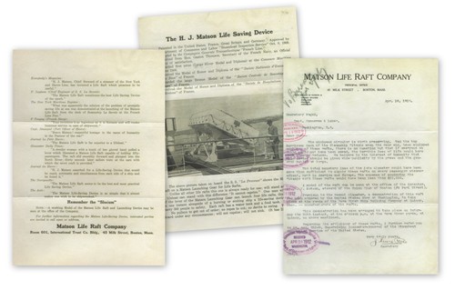 Titanic memorabilia matson - memorabilia,