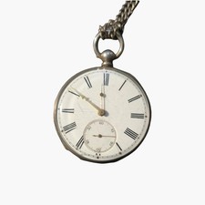 Antique Silver Key-Wind Pocket