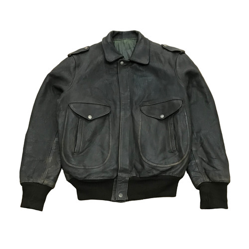 Leather flight jacket - jacket, men’s