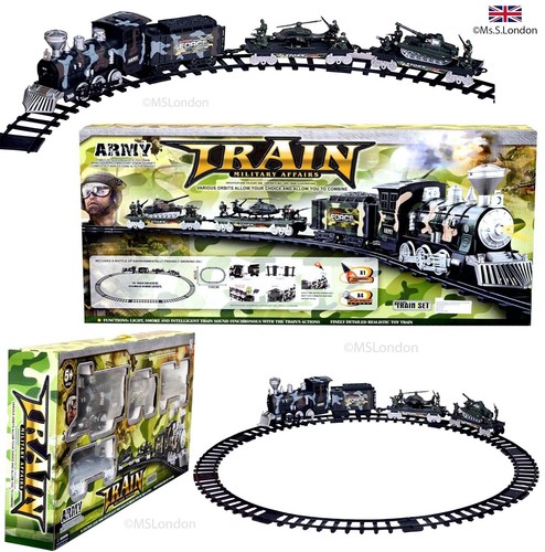 Army train set - army,