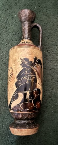Vintage lekythos greek pottery - lekythos,