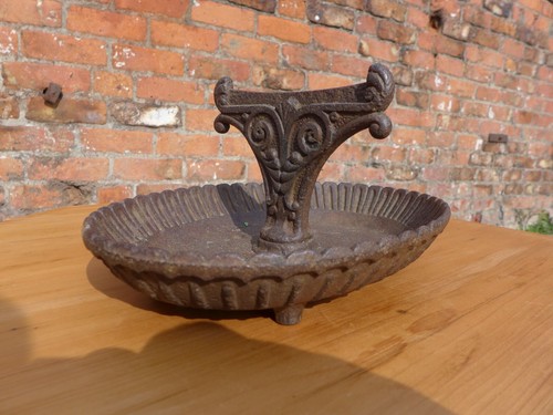 Antique cast iron boot scraper - cast,