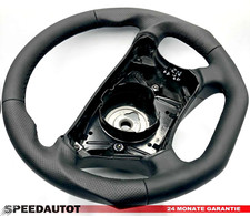 Flattened Black Steering Wheel