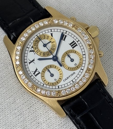 Cartier santos diamond bezel - cartier,