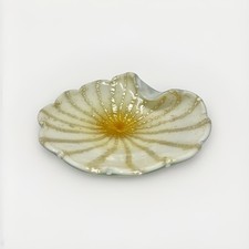 Italian Murano White Silver