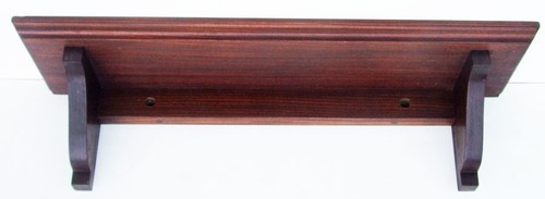 Vintage mahogany shelf plate - vintage,